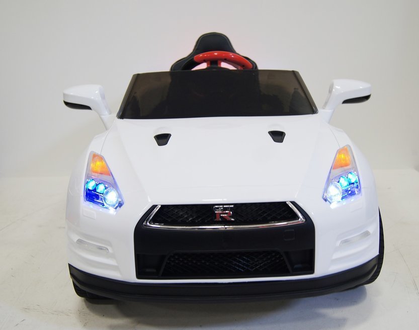 Детский электромобиль Nissan GTR X333XX (ЛИЦЕНЗИОННАЯ МОДЕЛЬ) черный/белый