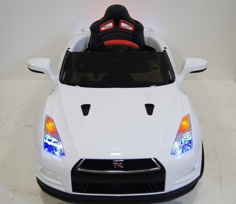 Детский электромобиль Nissan GTR X333XX (ЛИЦЕНЗИОННАЯ МОДЕЛЬ) черный/белый