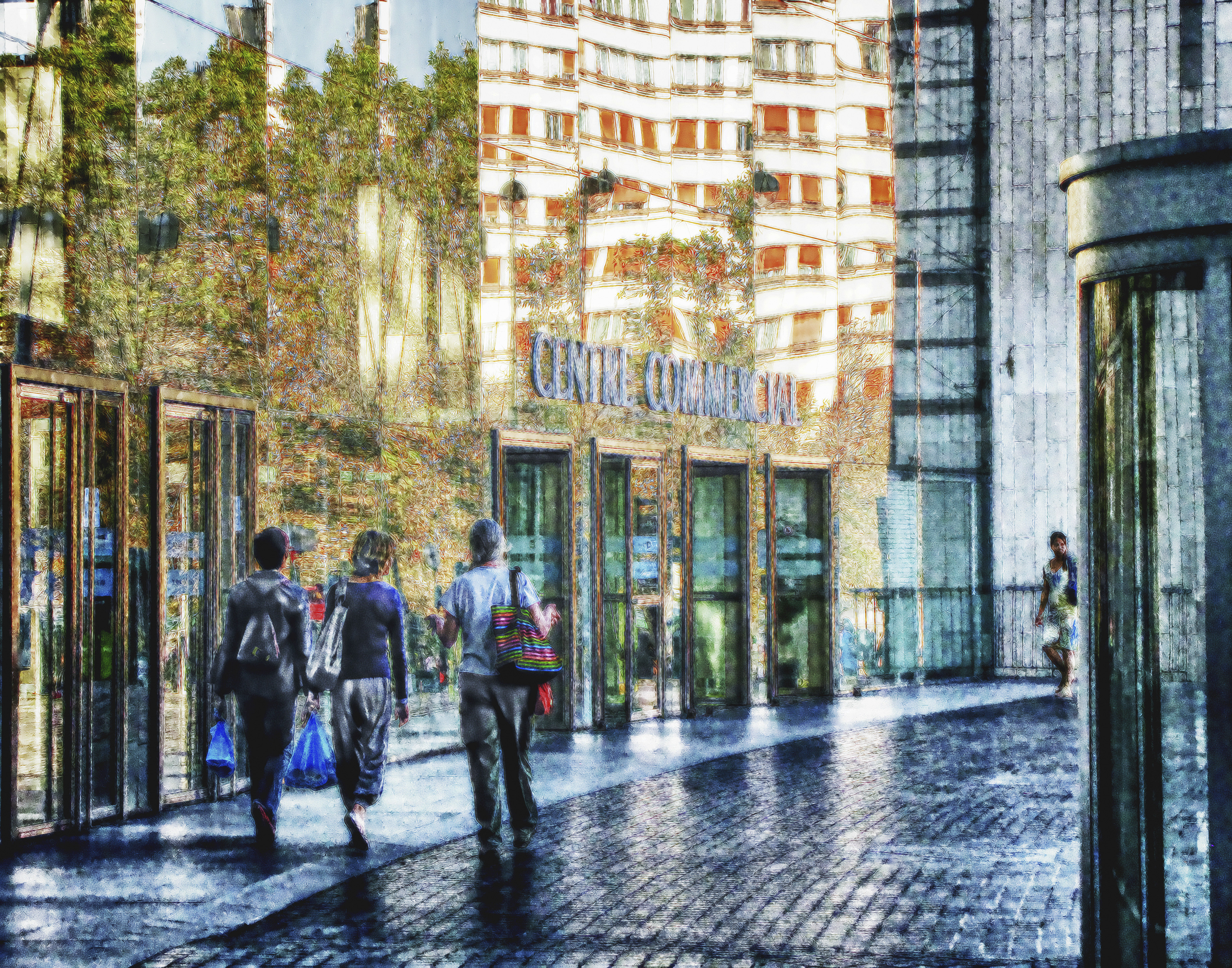 Paris Shopping Mall Entrance 003-112