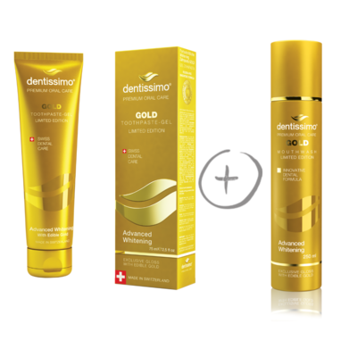 GOLD komplet za ustno higieno ZOBNI GEL 75ml in USTNA VODICA 250ml GOLD komplet za ustno higieno ZOBNI GEL 75ml in USTNA VODICA 250ml