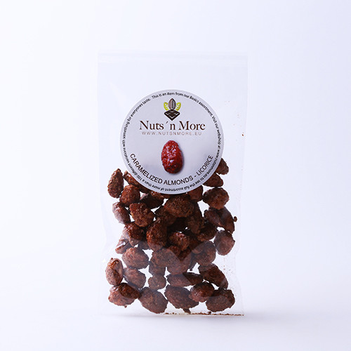 Nut`s n More - Brændte mandler – Lakrids Nut`s n More - Brændte mandler – Lakrids