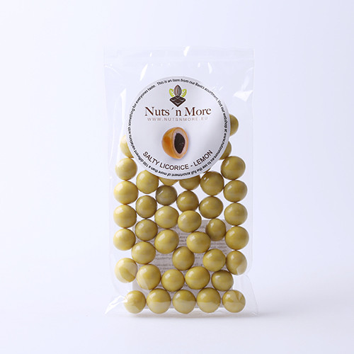 Nut`s n More - Salmiak lakrids – Hvid chokolade & citron Nut`s n More - Salmiak lakrids – Hvid chokolade & citron