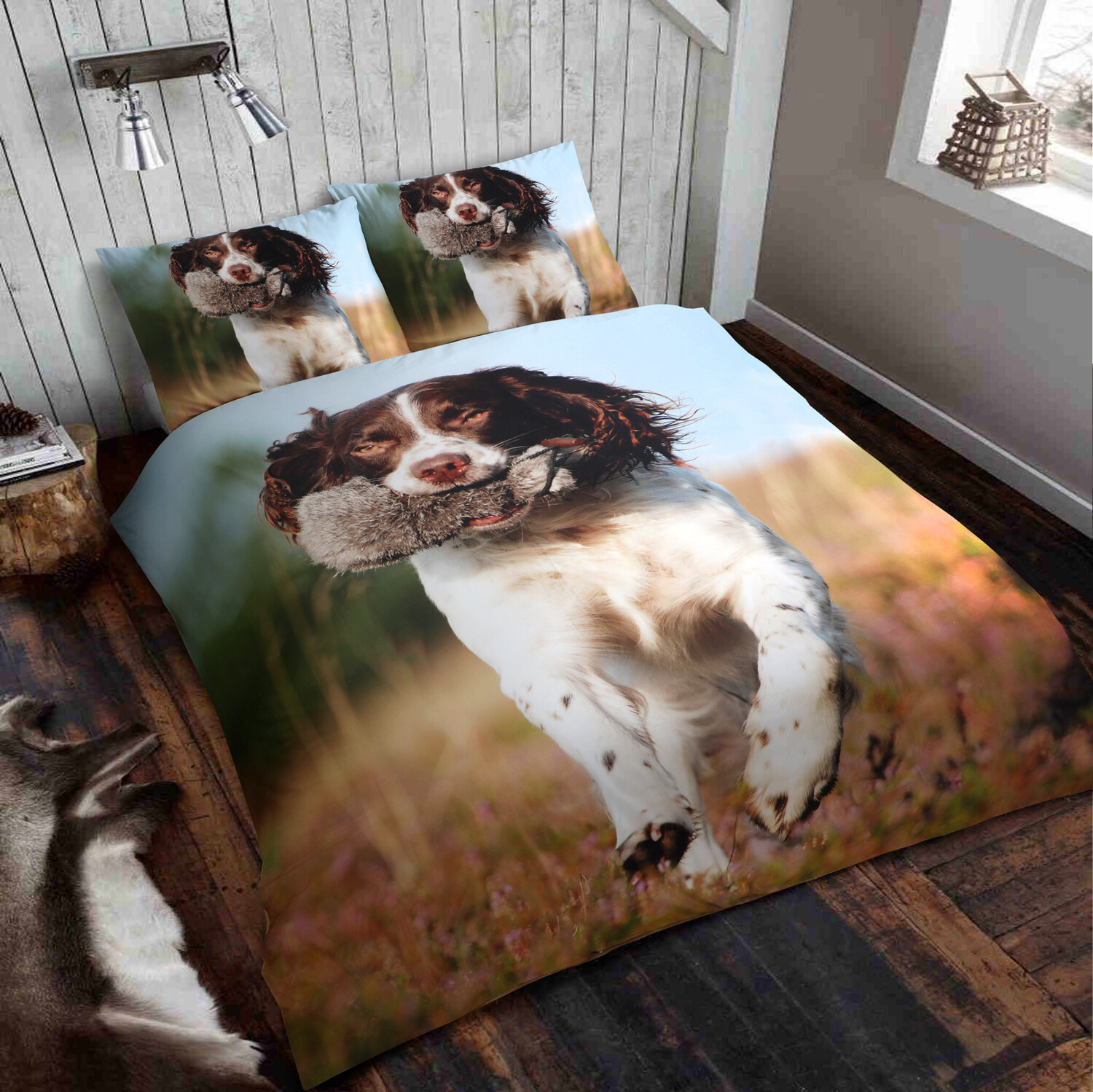 Sengetøj - F.T. Springer Spaniel - Dobbeltdyne Sengetøj - F.T. Springer Spaniel - Dobbeltdyne