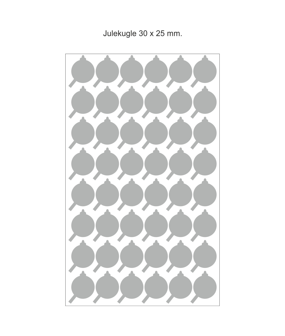 Chokomærker - Julekugle Chokomærker - Julekugle