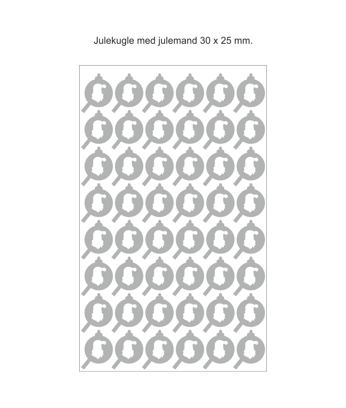 Chokomærker - Julekugle med julemand Chokomærker - Julekugle med julemand