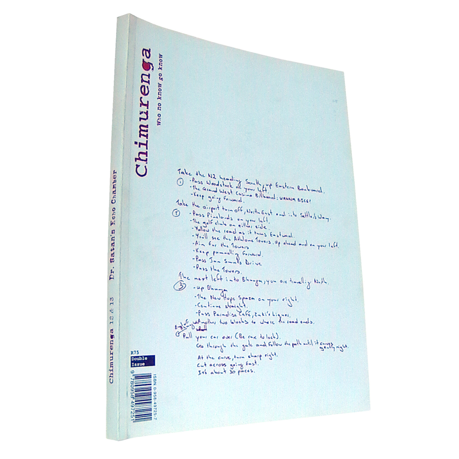 Chimurenga 12/13 - Dr Satan’s Echo Chamber (Double-Issue March 2008) Print CJ1213
