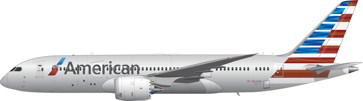 Boeing 787-8 American Airlines - Print