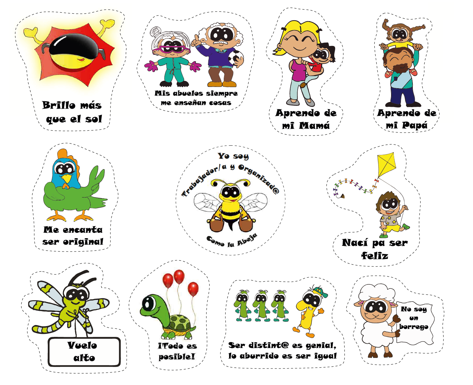 Pegatinas de motivación infantil - Los Titis 00001P