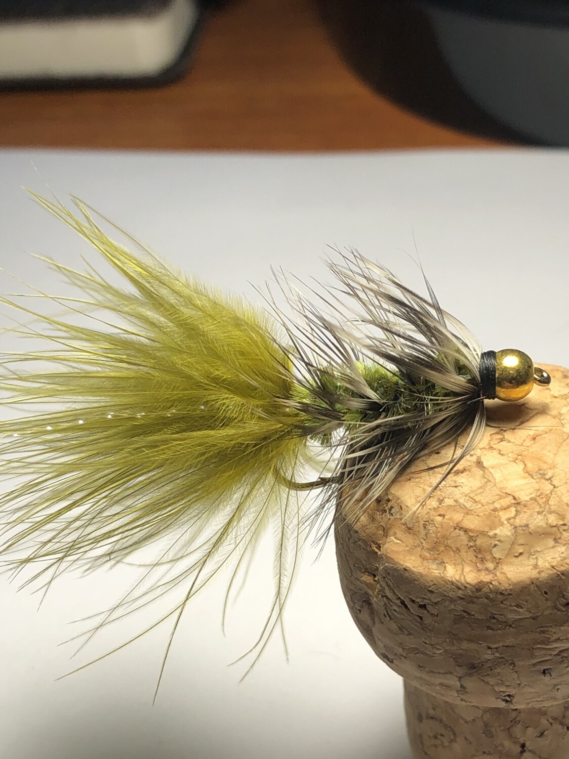 Olive Wintergreen Wooly Bugger Size 8 Fly Fishing Fly