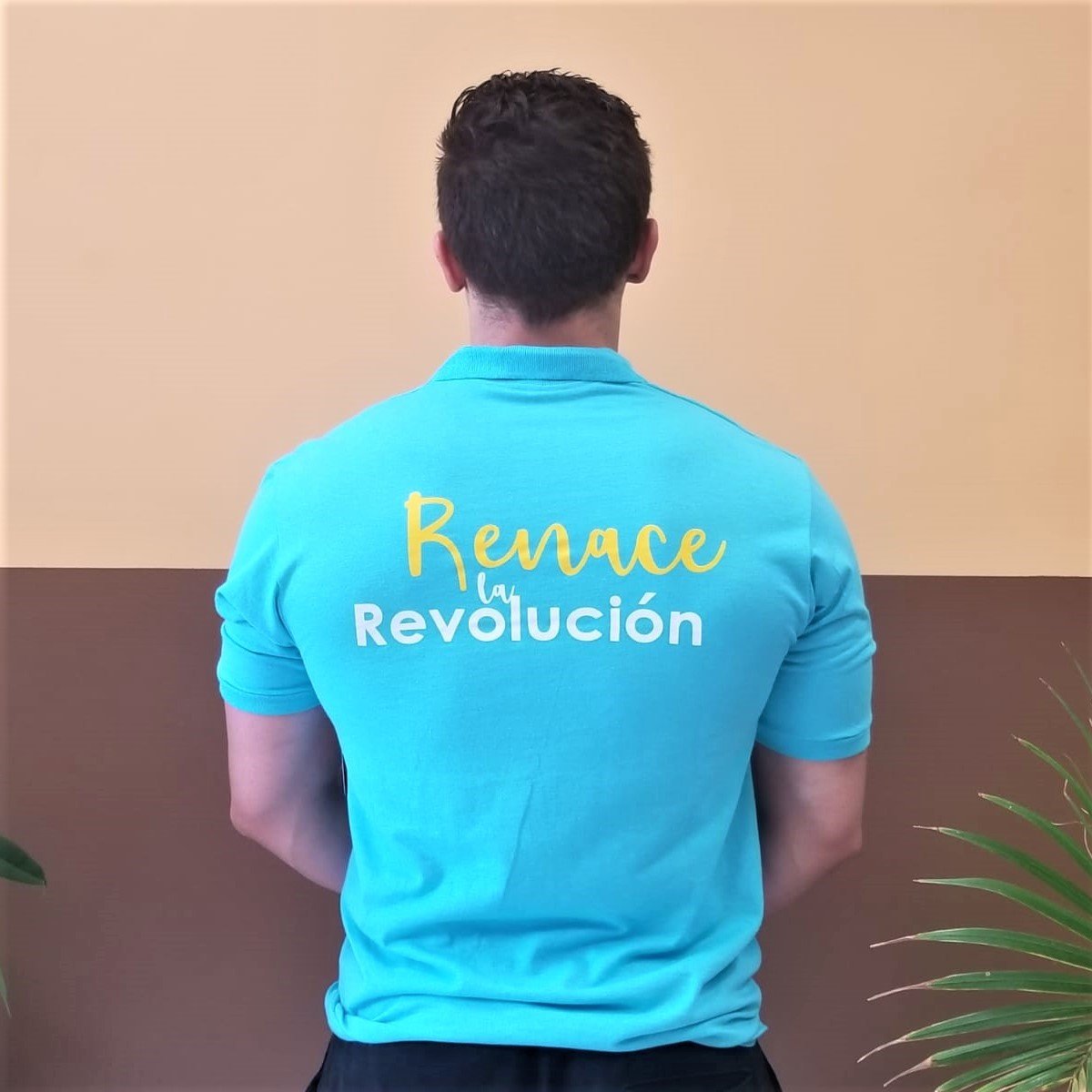 Camiseta unisex con cuello Acuerdo Nacional -Revolución Ciudadana