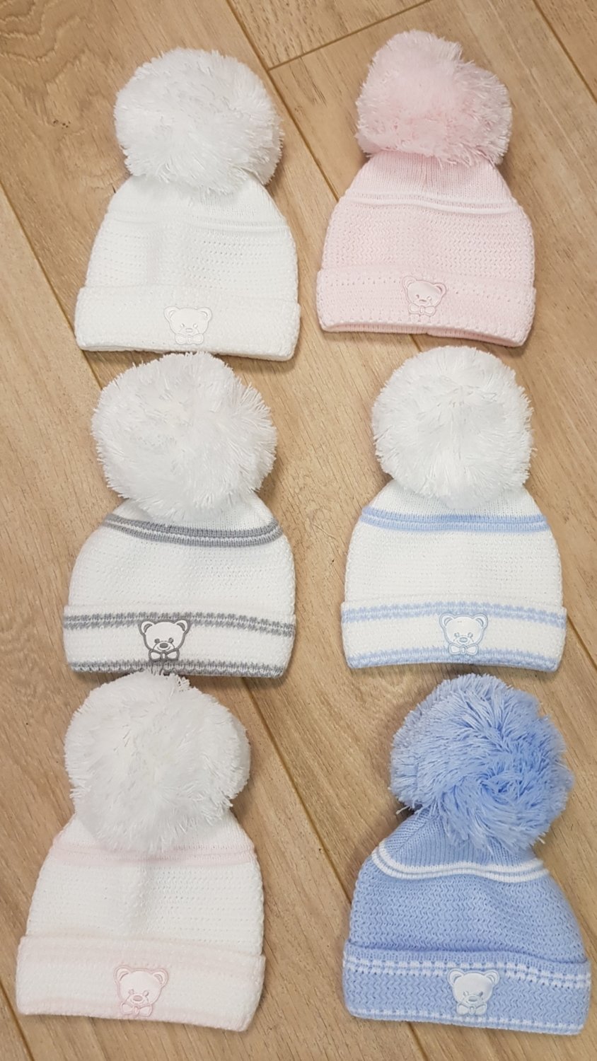 newborn baby pom pom hat