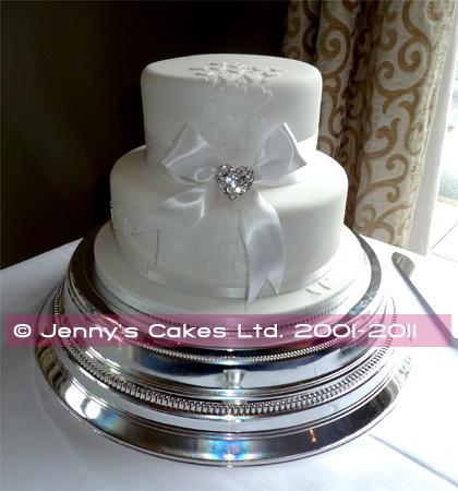 gretna two-tier Vintage style Wedding Cake jc-G18-2Va