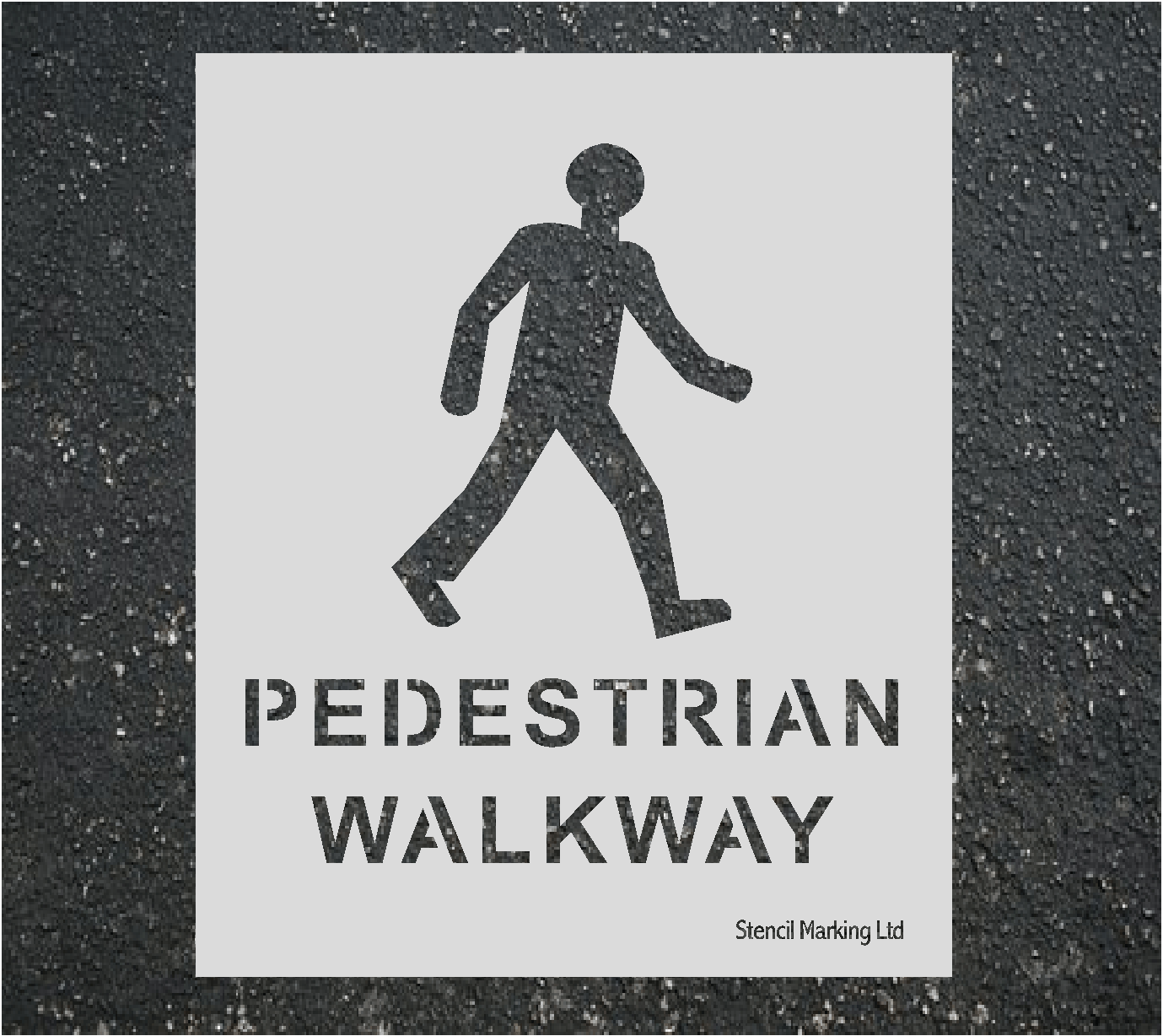 PEDESTRIAN WALKWAY Stencil