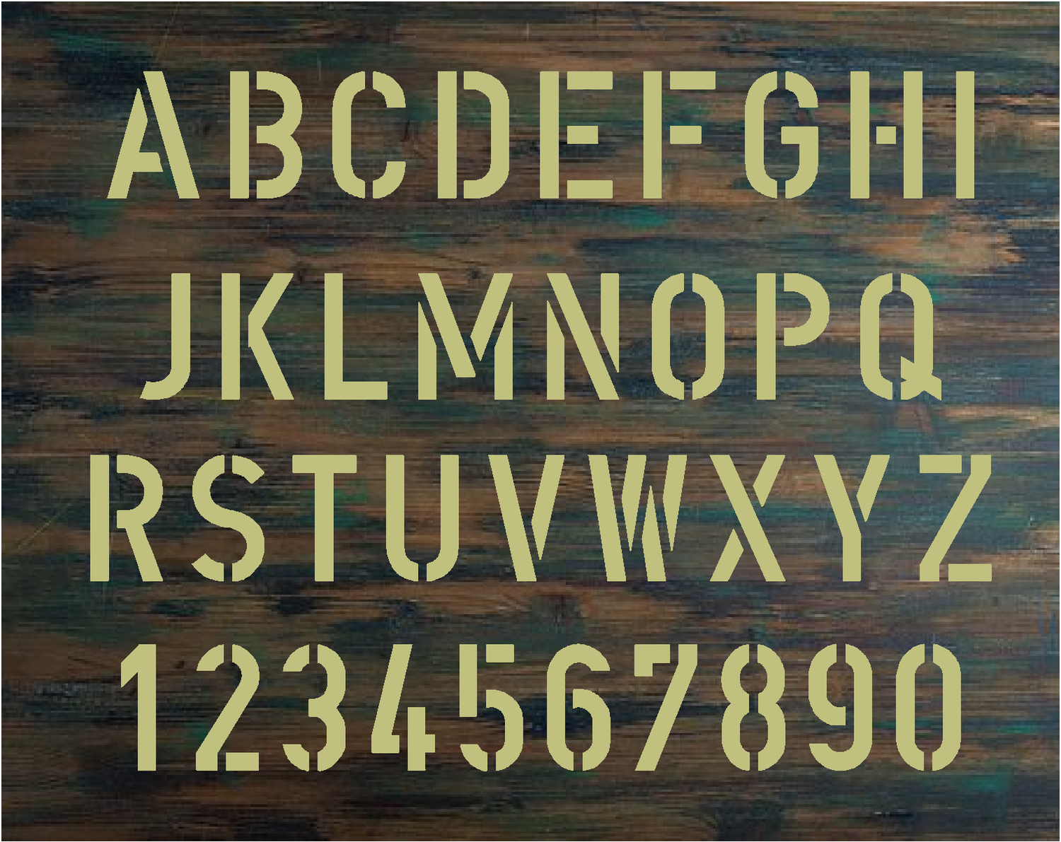 military-font-type-2-stencil-set