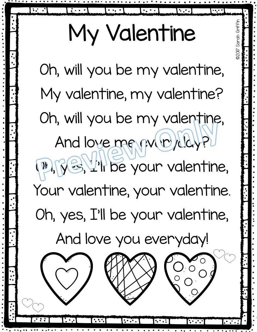 44 Awesome Valentine s Poems For Kids Poems Ideas