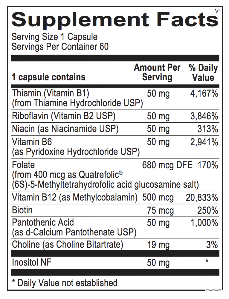 Optimum B's - Folate, B12 and Biotin