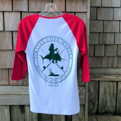 PC Santa Ladies' Baseball T-Shirt PC Santa Ladies' Baseball T-Shirt