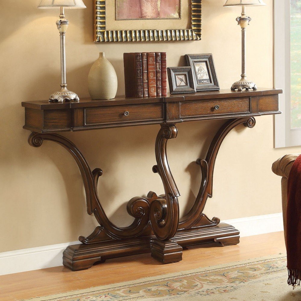 Brown Console Table