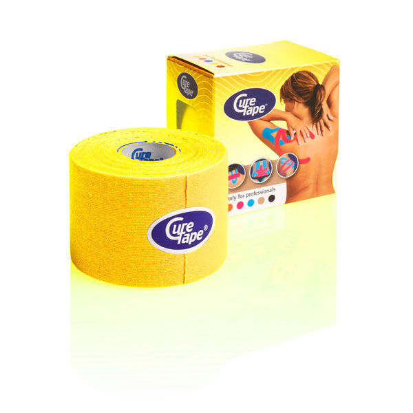 Кинезиотейп CureTape, 5см х 5м, желтый Кинезиотейп CureTape, 5см х 5м, желтый
