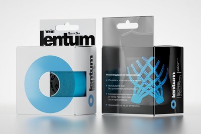 Кинезиотейп Lentum, голубой, 5см x 5м Кинезиотейп Lentum, голубой, 5см x 5м