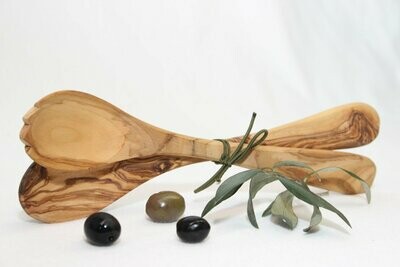 Talheres Salada Médio - Madeira de Oliveira