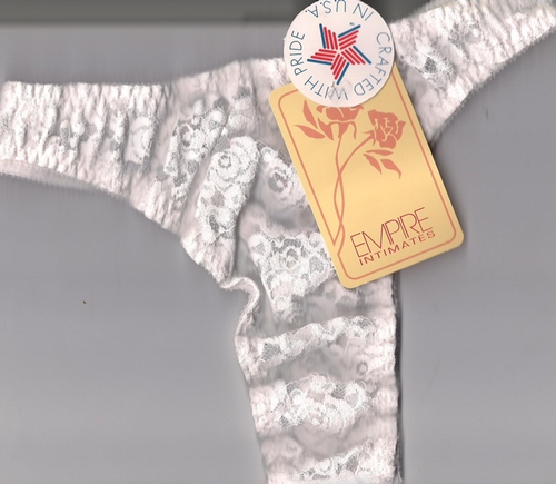 Empire Intimates 321 Polyester nylon thong Panty size medium Clearance EI321