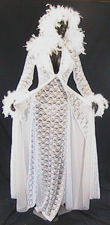 Bridal Lingerie Robe shown with lace Marilyn nightgown L8022LA sold separate