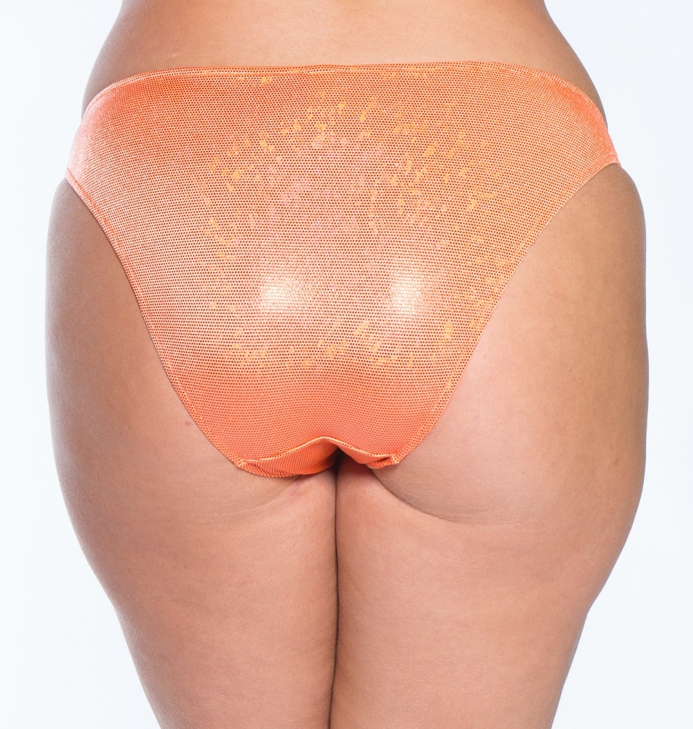 Plus size Tankini 2 Piece Swimsuit Orange Bedazzled 4x Clearance