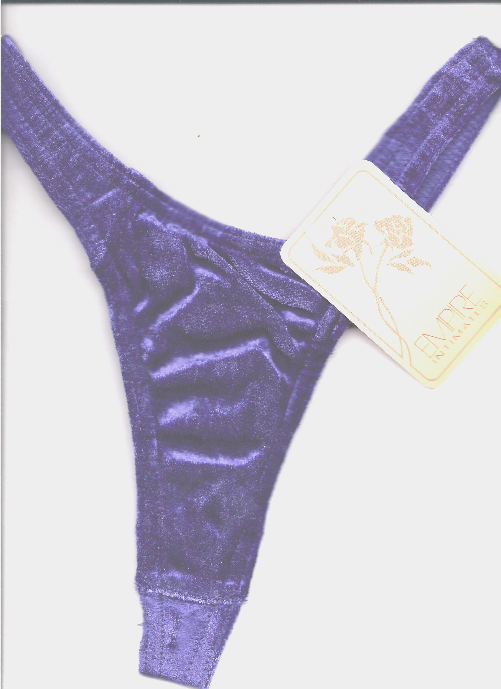 Purple Velvet Thong Purple Velvet Thong
