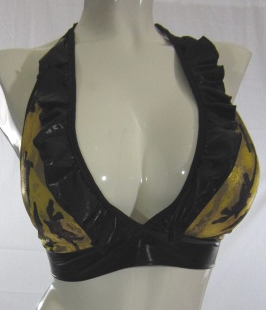 Metallic Gold Camo Foil 2 Piece Bikini