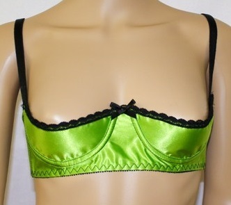 Empire Intimates 4116 1/4 cup bra 32 B/C to 38 B/C Lime Green EI4116BC-Lime
