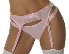 Empire Intimates 416 Pink Satin Garter belt EI416-Pink
