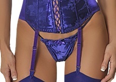 Empire Intimates 2109G Satin Jacquard sexy G-string Purple EI2109G-Purple