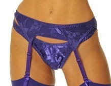 Purple satin garterbelt Purple satin garterbelt