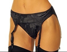 black satin garter belt black satin garter belt