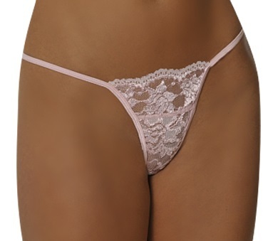 Empire Intimates 08GX One Size and Plus size Luster lace Pink G-string EI-08G-pink