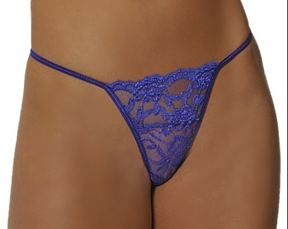 Empire Intimates 08GX One Size and Plus size Luster Purple lace G-string EI-08G-purple