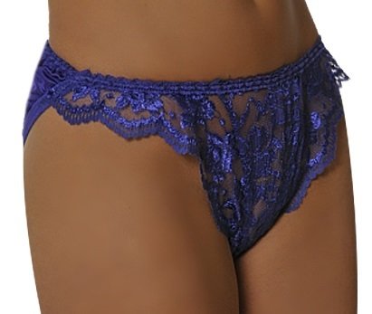 Empire Intimates 108 Satin Purple Lace Panty EI108-purple