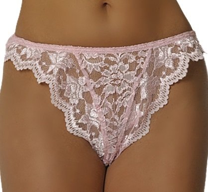 Empire Intimates 108 Satin Pink Lace Panty EI108-Pink