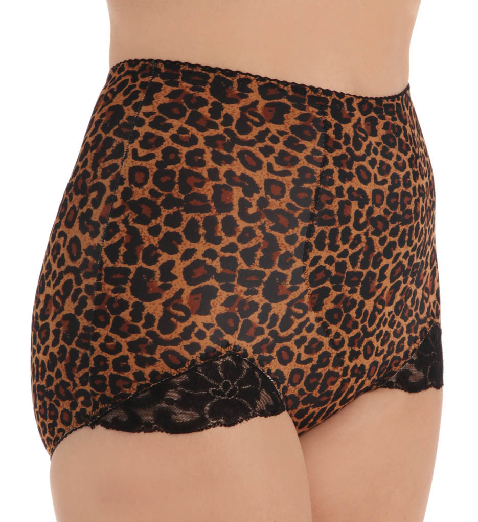 Rago 919 High Cut Panty Brief Light Shaping Leopard Small to 2X R919-Leopard