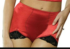 Rago 919 High Cut Panty Brief Light Shaping Red Small to 2X R919-Red