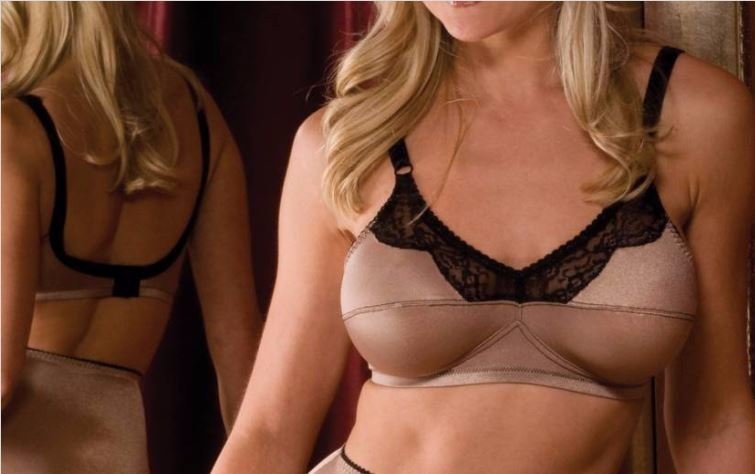 Rago 2190 Pin Up style satin Bra Mocha Black