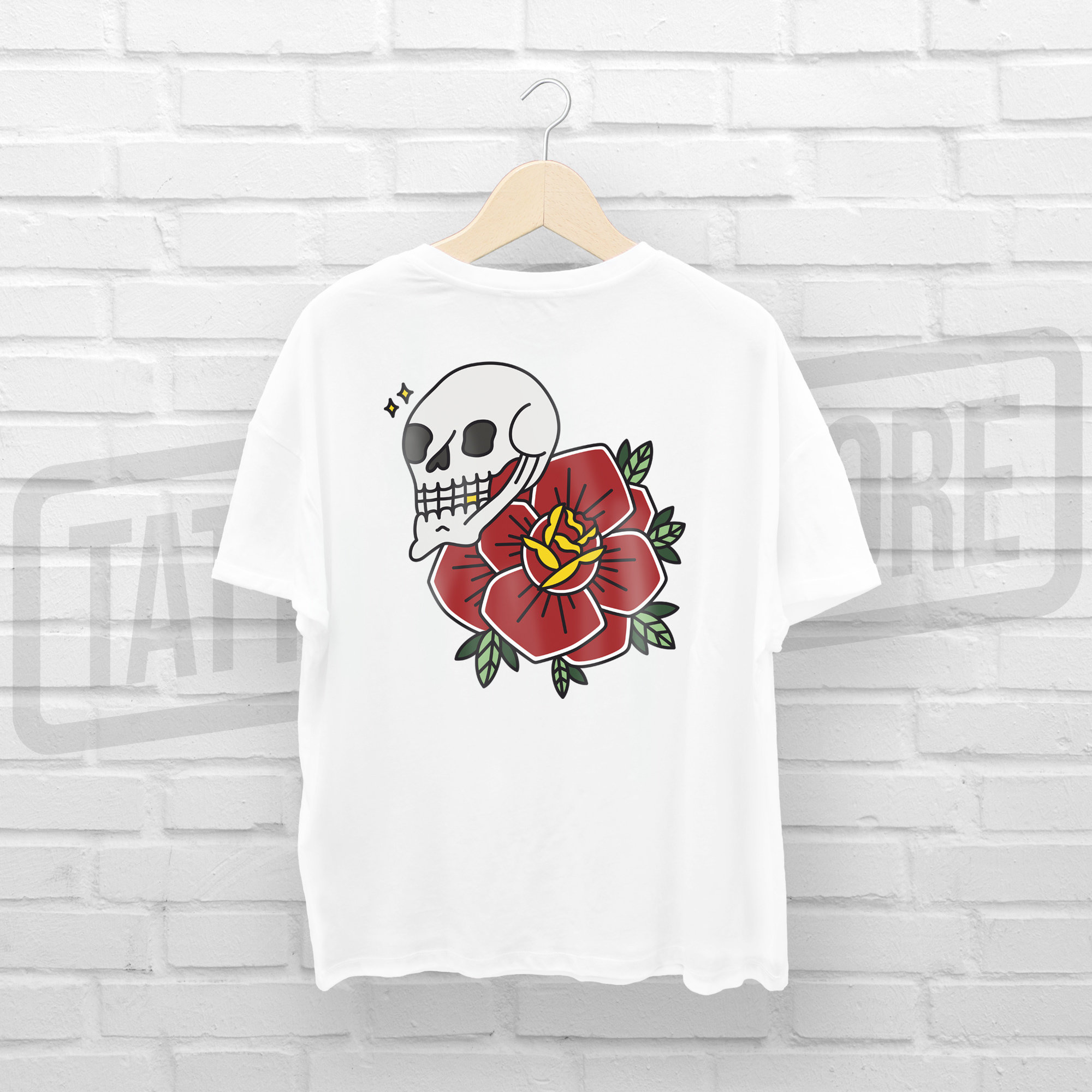 Camiseta Skull & Rose - Guillem Hansen TSGHCM001