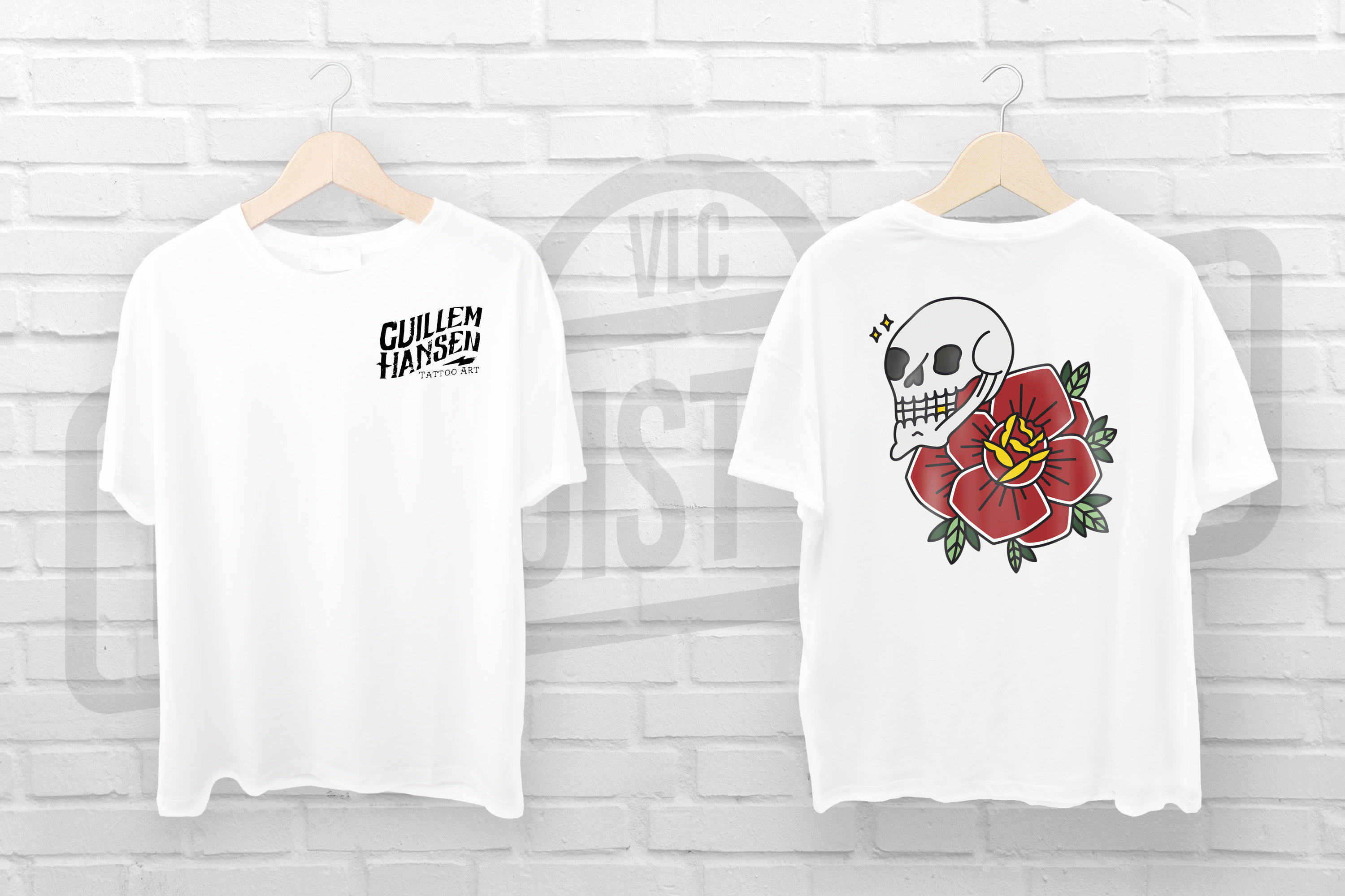 Camiseta Skull & Rose - Guillem Hansen