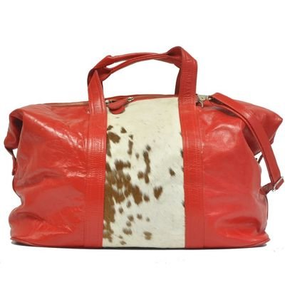Cowhide Overnight Holdall