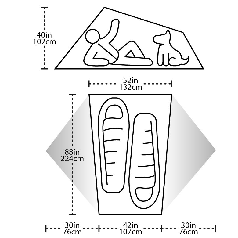 Big Agnes Rattlesnake SL 2 mtnGLO - Tent