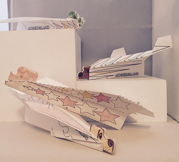 Noggins Paper Airplane Activity Set