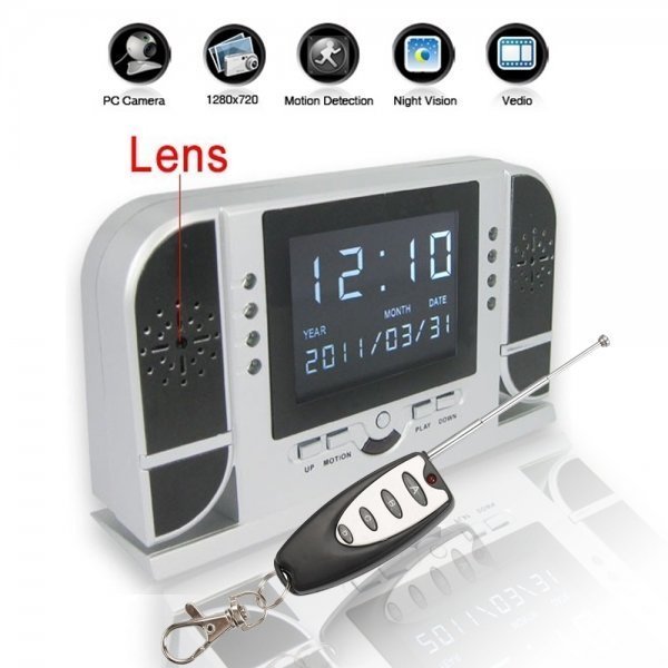 720P HD Hidden Night Vision Camera Spy Clock with Playback Fuction 720P HD Hidden Night Vision Camera Spy Clock with Playback Fuction