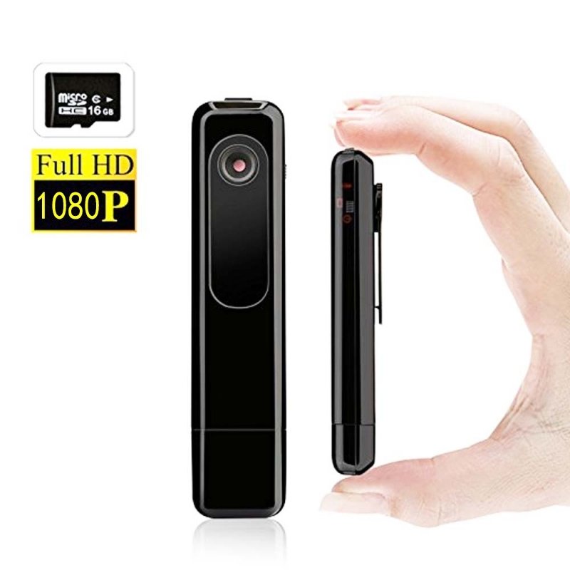 HD 1080P USB Digital Voice Recorder with Hidden Camera/Camcorder Black TM86032406