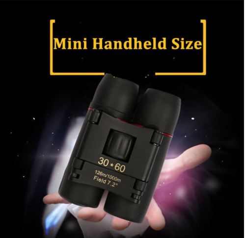 30 x 60 126X1000m High Power Folding Binoculars Telescope Black